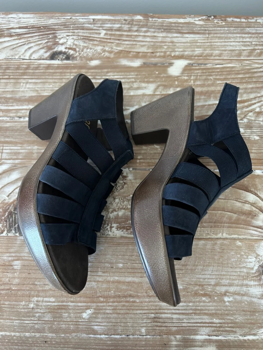 NWOB Munro Cookie Slingback Sandals in Navy Sz 9.5 N
